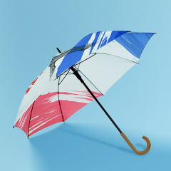 Black souvenirs paraguas gift automatic foldable city souvenirs umbrella