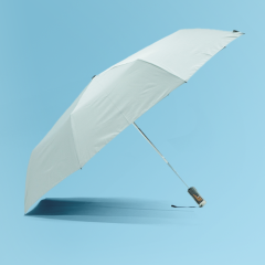 3 Folding Automatic Mechanical Handle Black Coat Windproof Large Umbrella for LOGO Rain Windproof Sun Protection