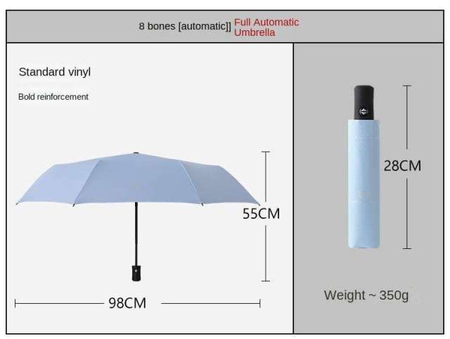 Wholesale promotional 3 folding uv automatic umbrella for rain windproof sun parasol umbrella Custom umbrella with logo prints