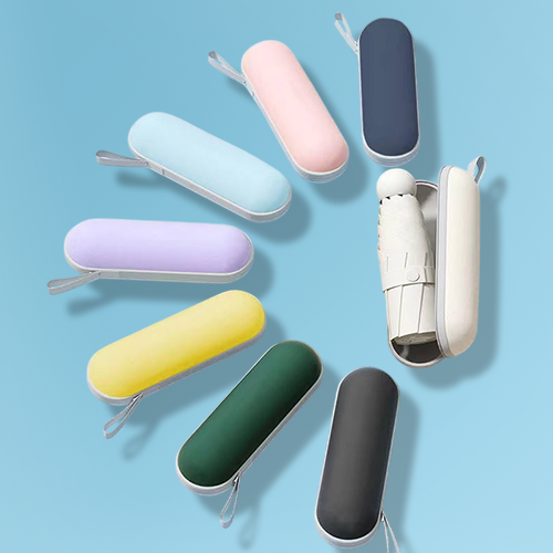 Factory Direct Supply Capsule UV Mini Umbrella Pocket with Logo for Customization