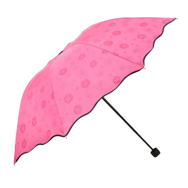 Magic Umbrella Uv Protection Woman Umbrellas Portable Colorful Popular Selling Portable Bloom Flower Polyester Country Manual