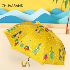18 Inch 8k Hot Sell Hook Handle Custom Animal Digital Print Cartoon Character Children Kids Cute Umbrella