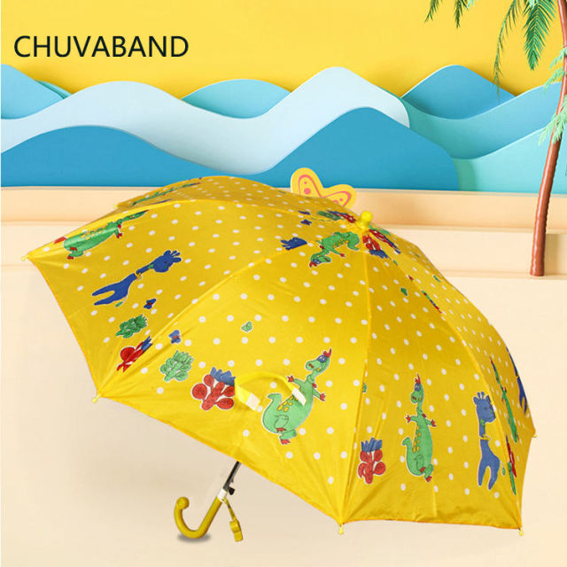 18 Inch 8k Hot Sell Hook Handle Custom Animal Digital Print Cartoon Character Children Kids Cute Umbrella