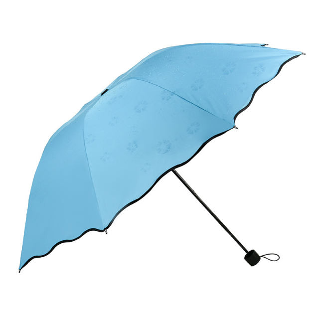 Magic Umbrella Uv Protection Woman Umbrellas Portable Colorful Popular Selling Portable Bloom Flower Polyester Country Manual