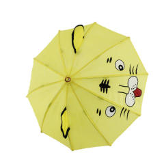Lightweight Cute Straight Stick Ears Umbrella Toddlers Kids Character Cartoon 3d Animal Frog Child Umbrella