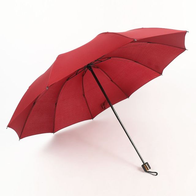 Wholesale Customization Windproof Folding Umbrella Open Manual Open 3 Fold Umbrella
