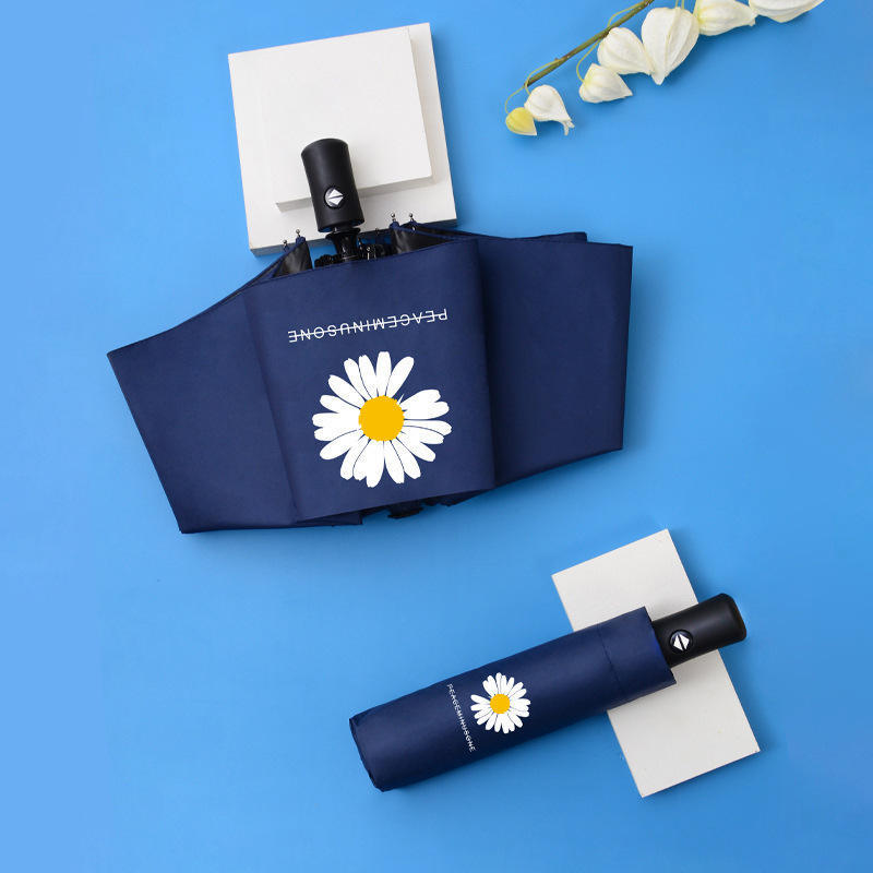 Factory Custom Sunny Umbrella Automatic Open And Close Umbrella 8 Rib Fully-Automatic Umbrella