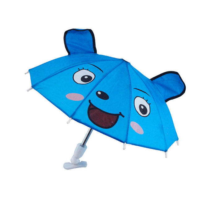 Lightweight Cute Straight Stick Ears Umbrella Toddlers Kids Character Cartoon 3d Animal Frog Child Umbrella