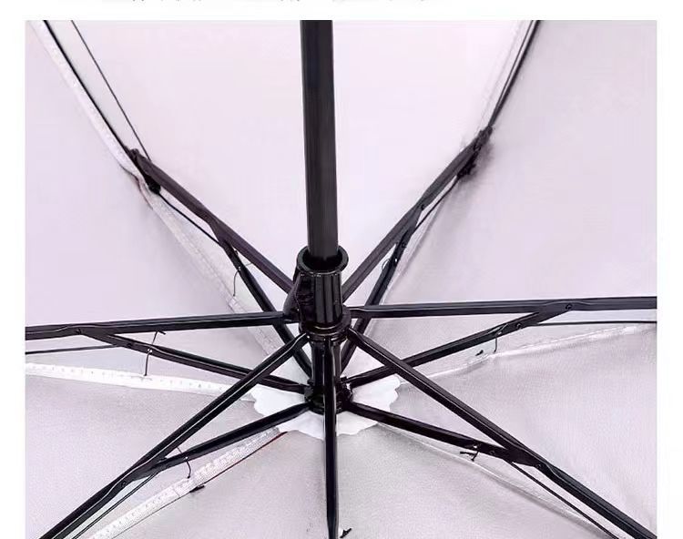 Wholesale cheap Manual open compact women promotional girls 3 fold rain luxury wooden handle sun custom fold umbrella with logo
