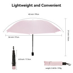 Personalized Automatic Open Promotional Travel Polyester Uv Blocking Wind Proof Umbrella For Women