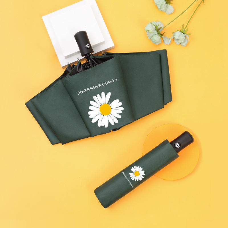 Factory Custom Sunny Umbrella Automatic Open And Close Umbrella 8 Rib Fully-Automatic Umbrella