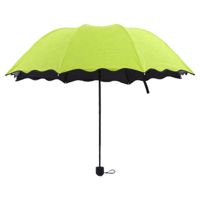Magic Umbrella Uv Protection Woman Umbrellas Portable Colorful Popular Selling Portable Bloom Flower Polyester Country Manual