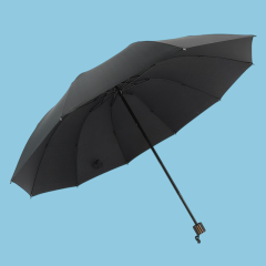 Wholesale Customization Windproof Folding Umbrella Open Manual Open 3 Fold Umbrella