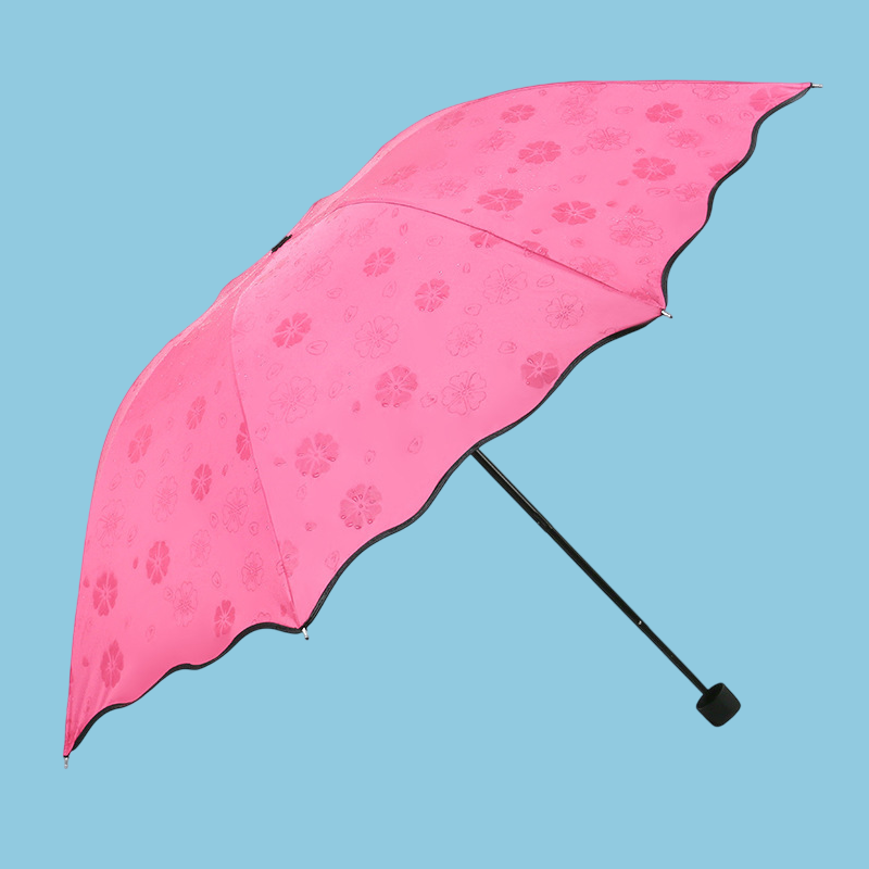 Magic Umbrella Uv Protection Woman Umbrellas Portable Colorful Popular Selling Portable Bloom Flower Polyester Country Manual
