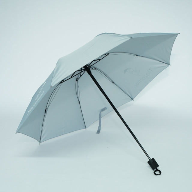 Wholesale 3 Fold UV Umbrella Eco Friendly Travel Shopping Bag Tote Umbrella Hot Sale Souvenir Umbrella with Bag for Promotion