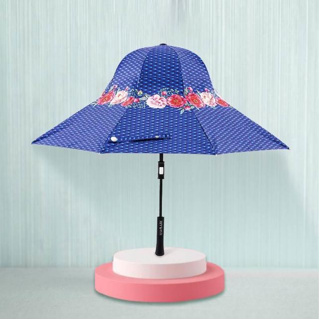 Children's sun Hat and umbrella super UV protection sunblock umbrella children birth female sweet hat sunny sun rain