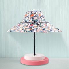 Children's sun Hat and umbrella super UV protection sunblock umbrella children birth female sweet hat sunny sun rain