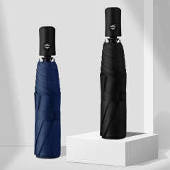 Logo Printing Cheap Price Portable Folding Fully-Automatic Windproof Business Travel Umbrellas for The Rain