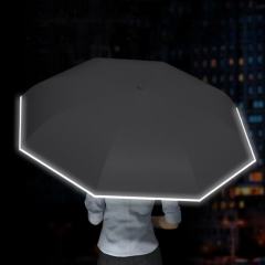 Double Layer Auto Open Inverted Reverse C-Shaped Handle Easy Grip Windproof Umbrella