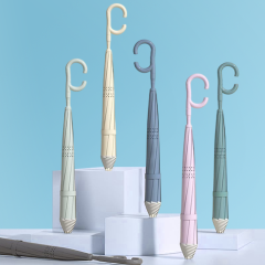 Double Layer Auto Open Inverted Reverse C-Shaped Handle Easy Grip Windproof Umbrella