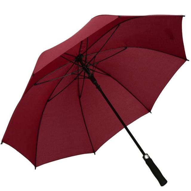 27 inch*8k Red Color Custom Logo Printed Golf Umbrella With EVA Handle For Promotion