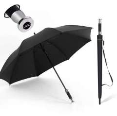 Big Waterproof Auto Open Oversize Straight Umbrella Promotional Custom Logo Windproof Branded Golf Umbrella for Rain