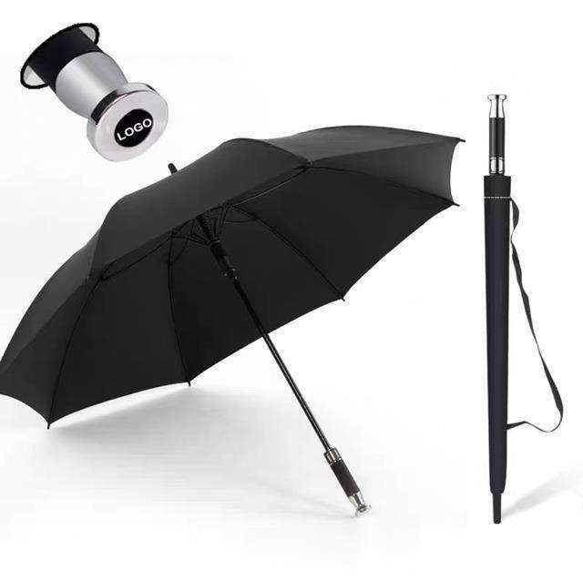 Big Waterproof Auto Open Oversize Straight Umbrella Promotional Custom Logo Windproof Branded Golf Umbrella for Rain