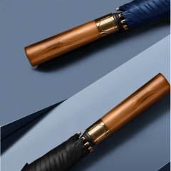 Sale Stable Structure High Strength Eight-Bone Support Straight Pole Umbrella With Wooden Handle