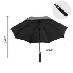 Big Waterproof Auto Open Oversize Straight Umbrella Promotional Custom Logo Windproof Branded Golf Umbrella for Rain