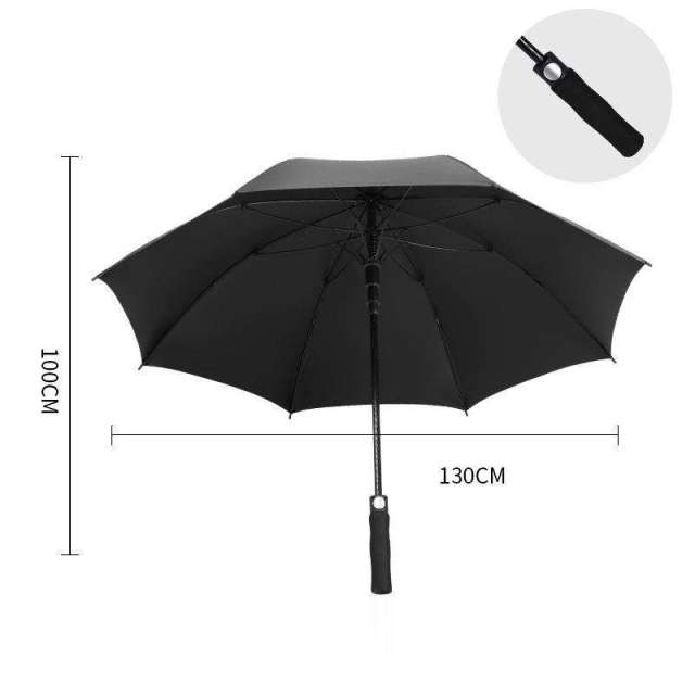 Big Waterproof Auto Open Oversize Straight Umbrella Promotional Custom Logo Windproof Branded Golf Umbrella for Rain
