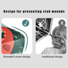 Wholesale Uv Animals Children Umbrella For Custom Print Logo Brand Rounded Corner Design Reflective Kid Umbrella For Kids