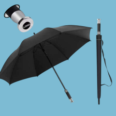 Big Waterproof Auto Open Oversize Straight Umbrella Promotional Custom Logo Windproof Branded Golf Umbrella for Rain