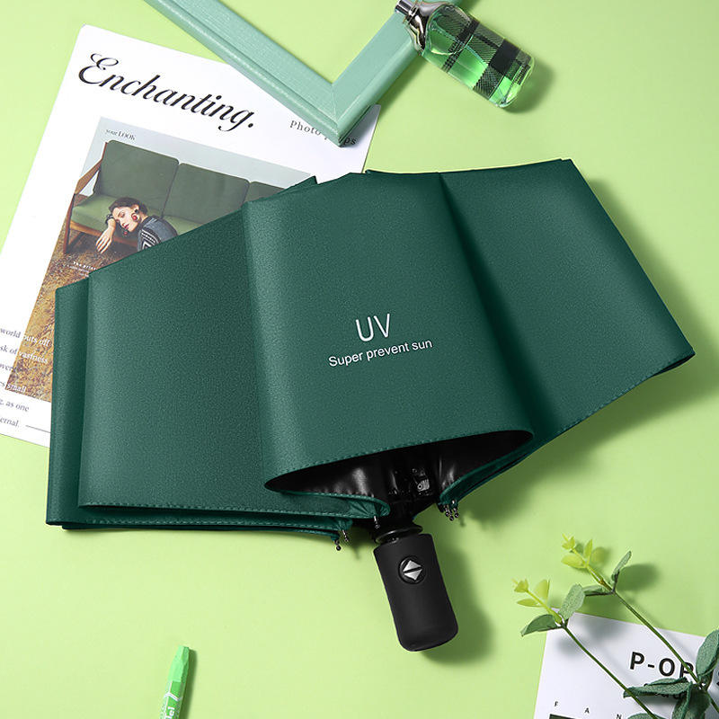 Image of foldable umbrella products, showing the folded form