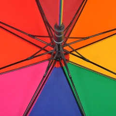 Straight 8 Ribs rainbow Big Size Umbrella Low Price Auto Open Outdoor Travel Umbrella Brand logo Umbrella Supplier