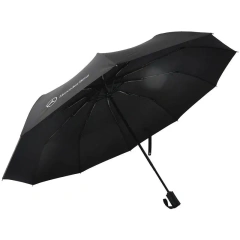 Uv Protection Multi Color Custom Logo 3 Folding Automatic Sun and Rain Water-Repellent Umbrella With Promotional