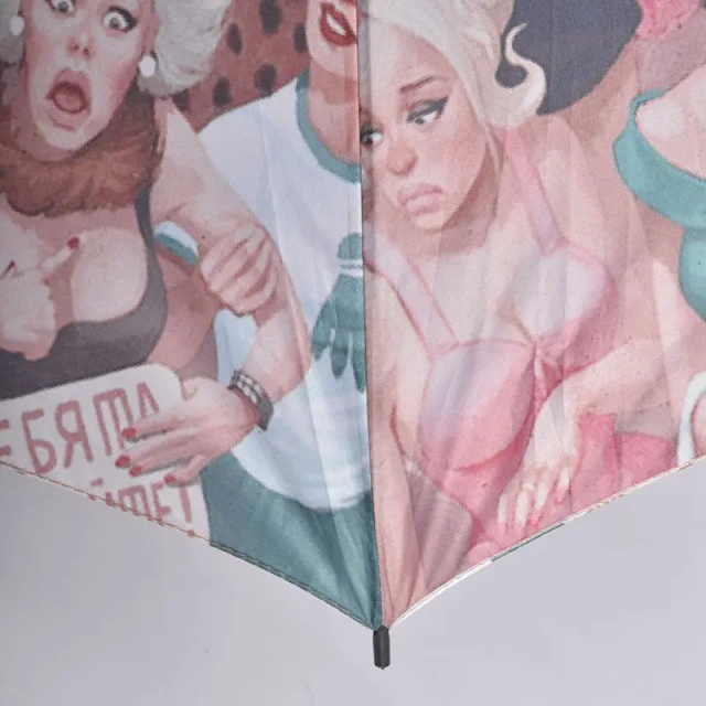 Custom Made Classic Curved Wood Hook Wooden Handle Straight Umbrella for Travel for Store Advertising