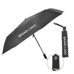 Uv Protection Multi Color Custom Logo 3 Folding Automatic Sun and Rain Water-Repellent Umbrella With Promotional