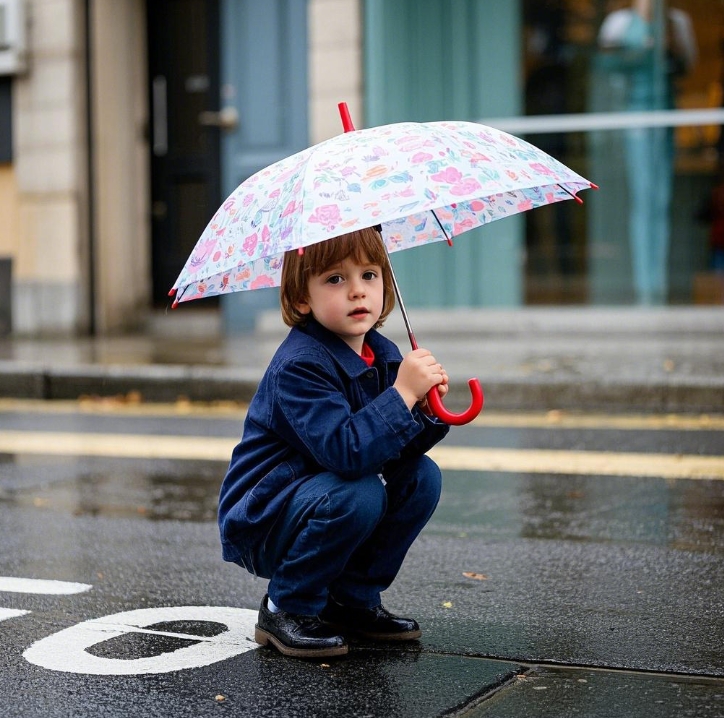 Colorful kiddies umbrellas