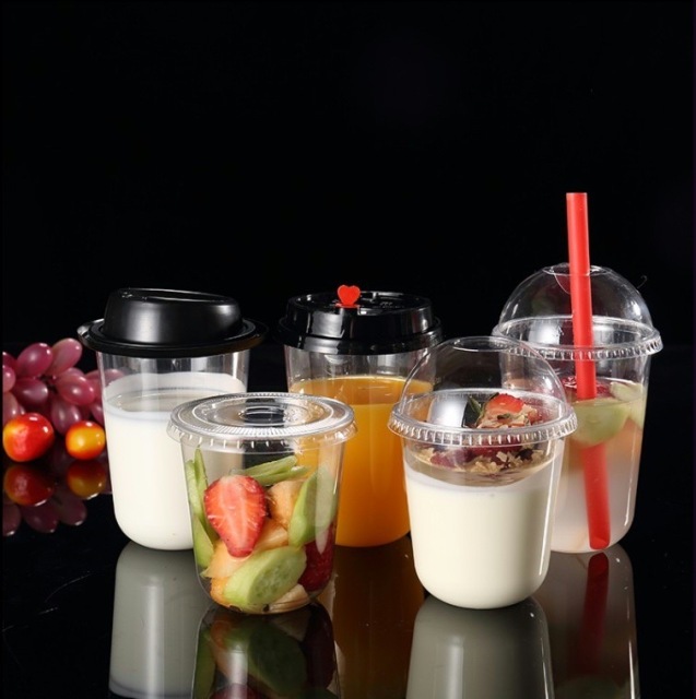 89mm Transparent PET blister U-shape cups