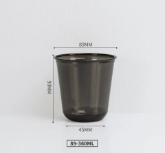 Black PET Blister U-shape Cups