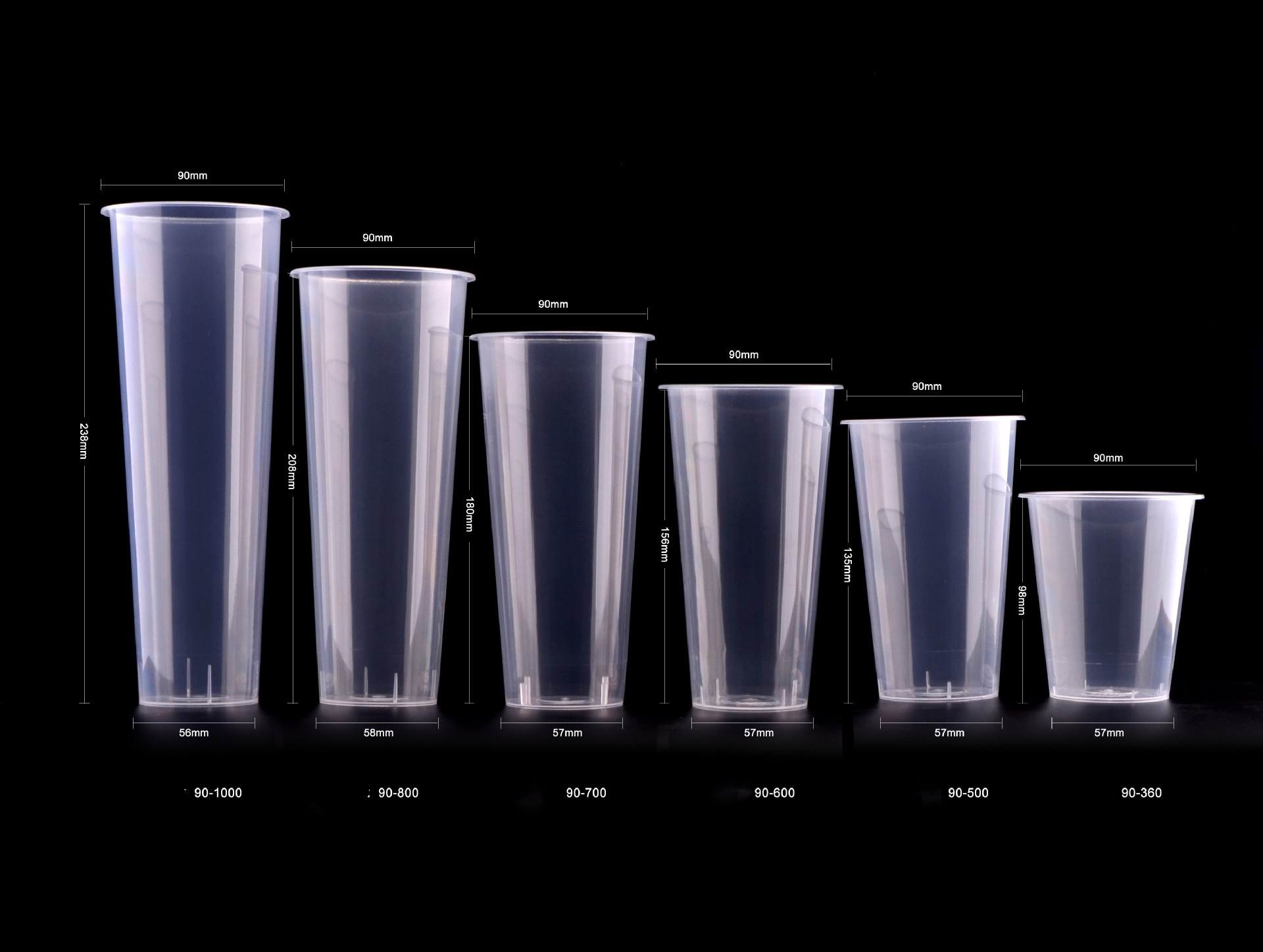 PP injection cups