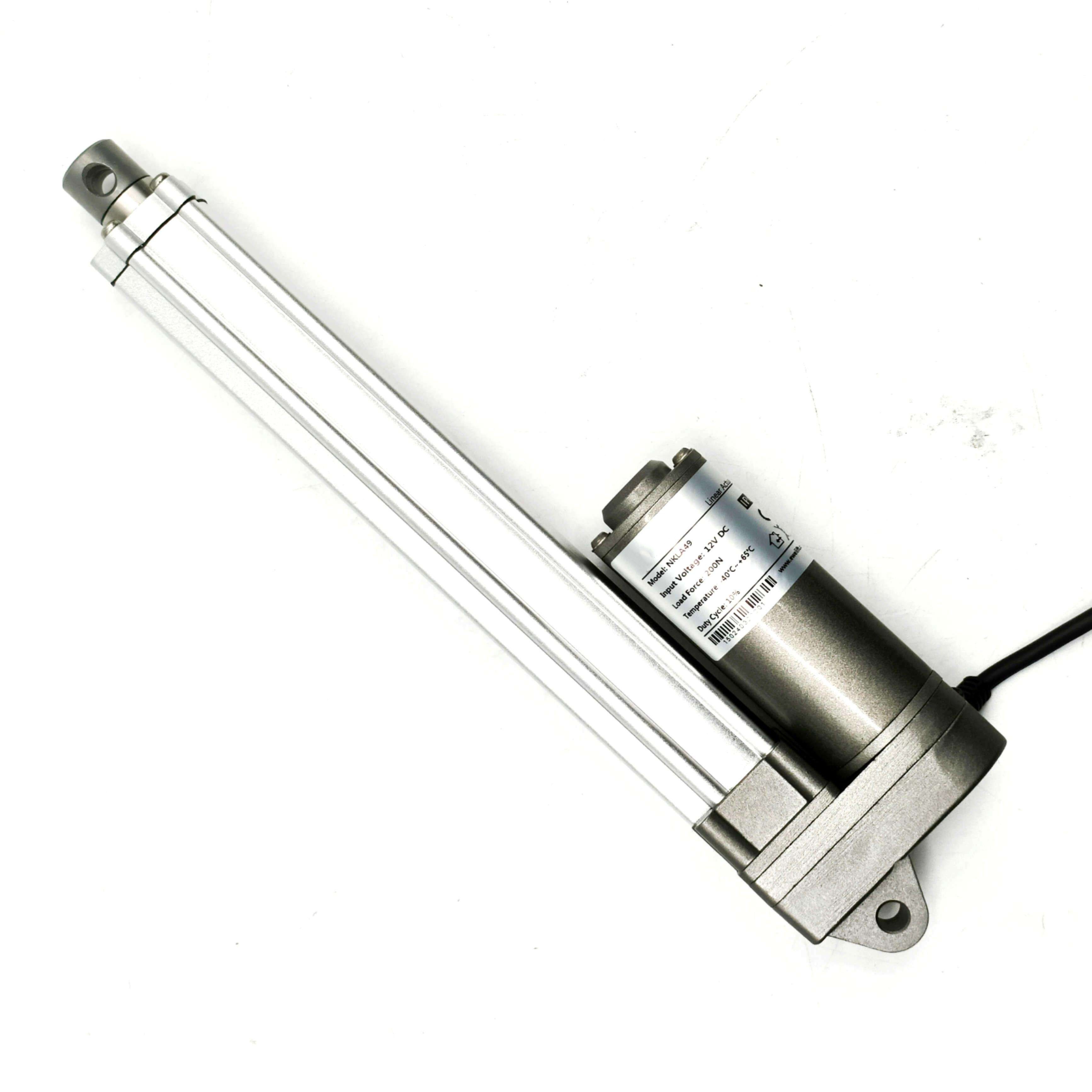 12V 24V 36V 48V Linear Actuator 2000n 5-55rpm DC Motor for Equipment Cleaning Vehicles Solar Panel Assist Devices Window Openers