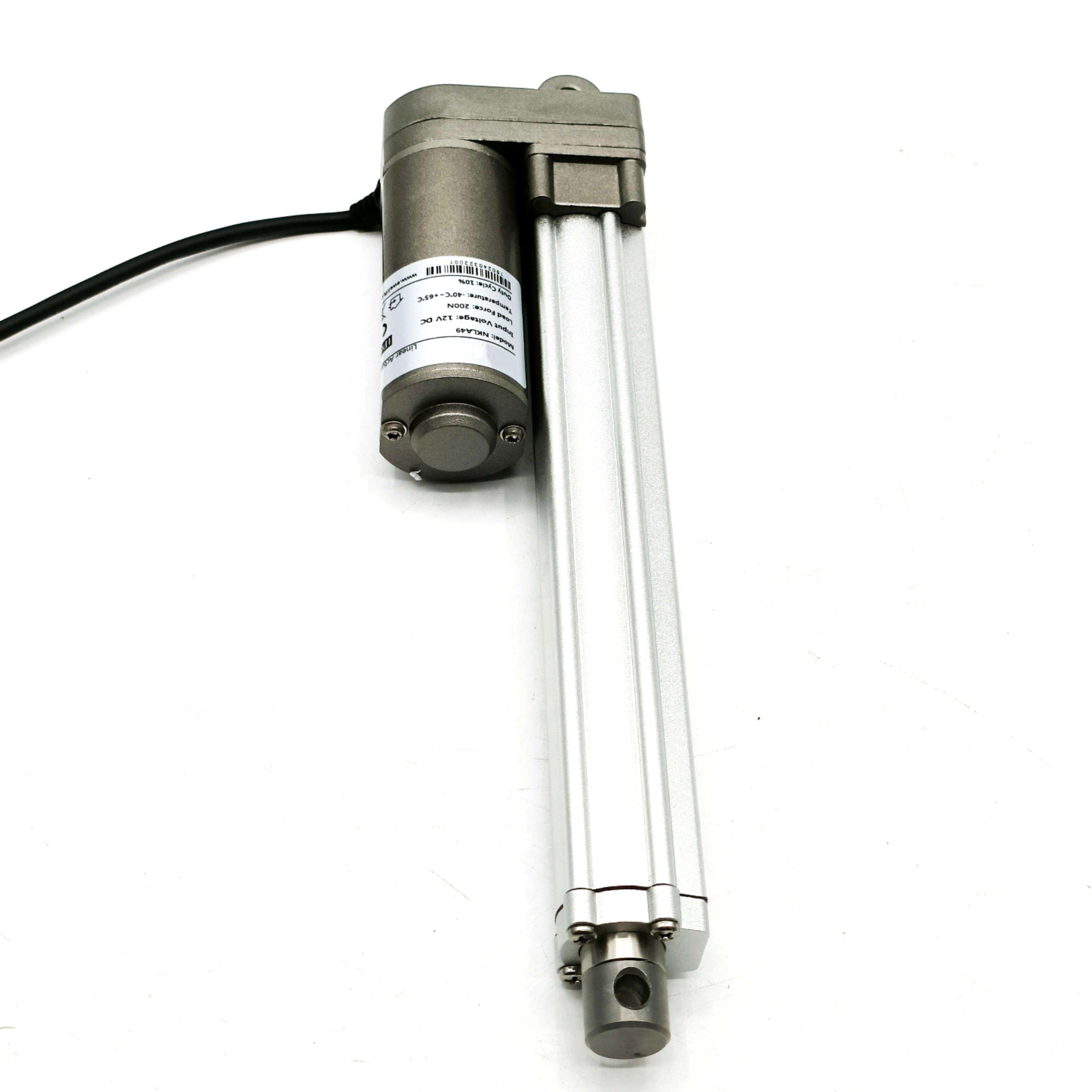 12V 24V 36V 48V Linear Actuator 2000n 5-55rpm DC Motor for Equipment Cleaning Vehicles Solar Panel Assist Devices Window Openers