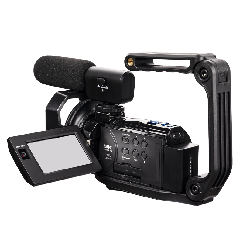 10 microphones and 2 dual lenses