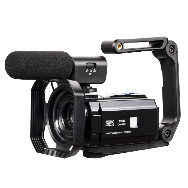 10 microphones and 2 dual lenses