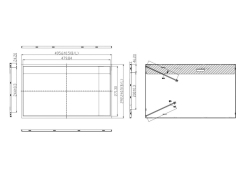 21.5 Inch 1920×1080 30PIN LVDS High Brightness 1500nit LCD Display