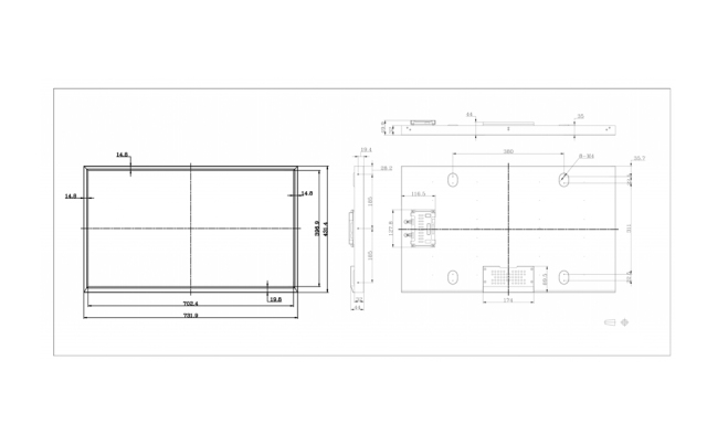 32 Inch 1920×1080 FHD 51PIN LVDS 1500nit LCD Module