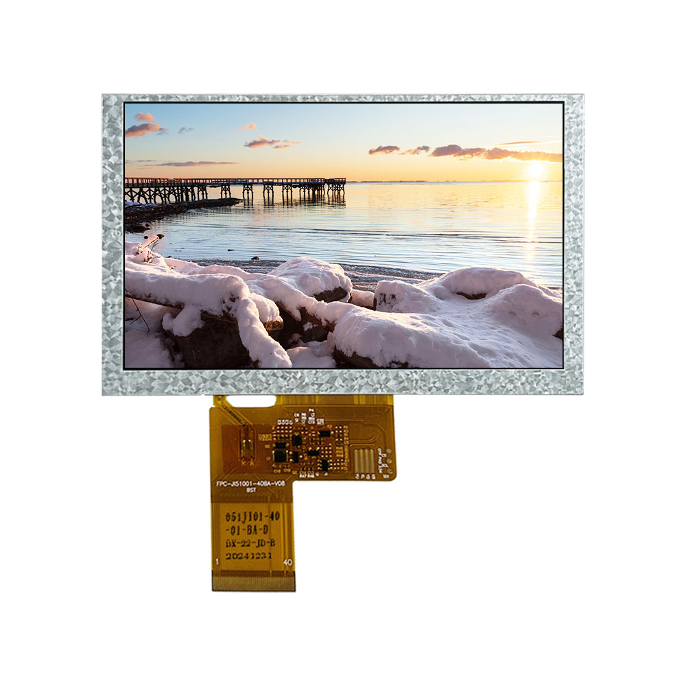 High Brightness 5" 1024×600 40PIN RGB 1000nit LCD Module