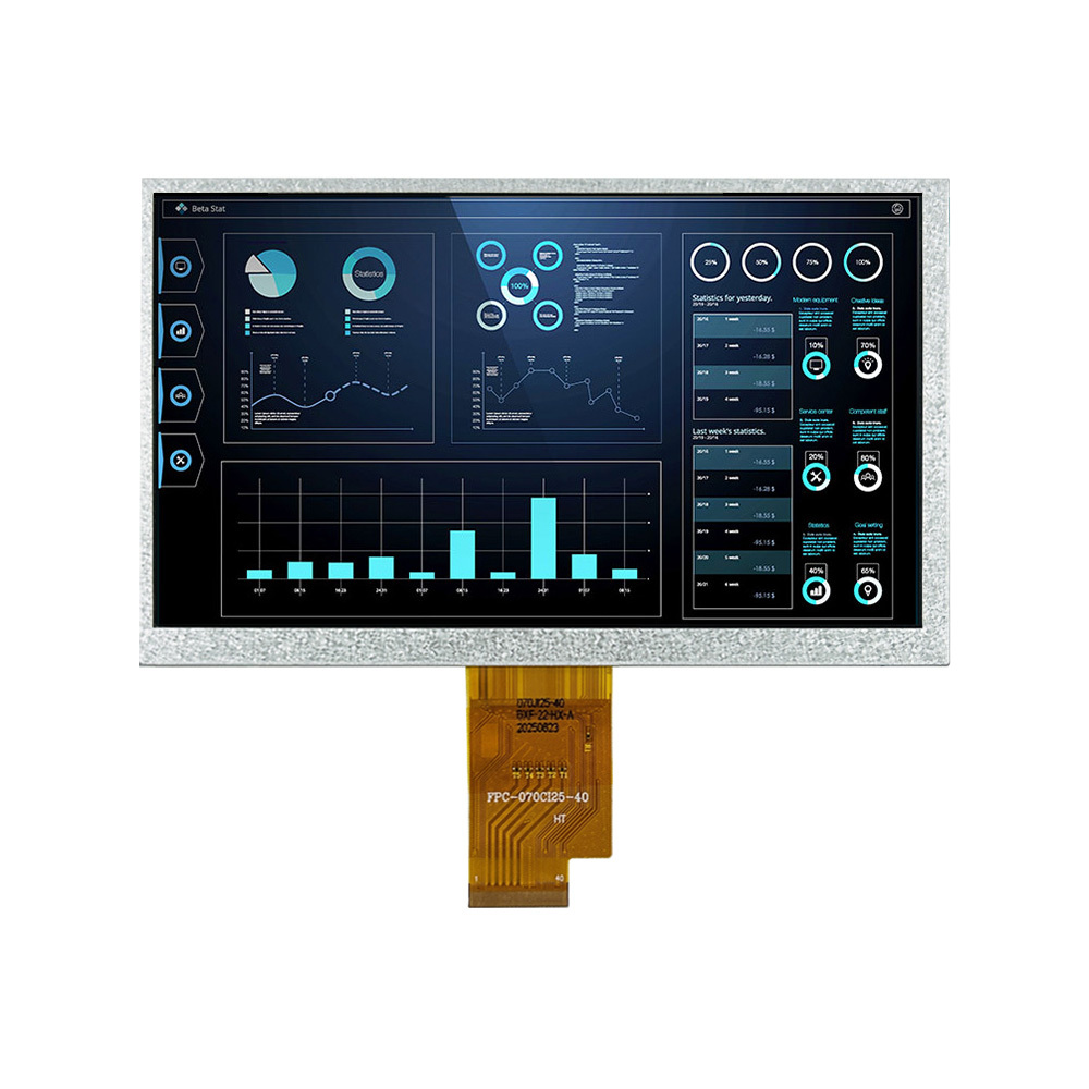 7 Inch 1024x600 40PIN LVDS Industrial LCD Module