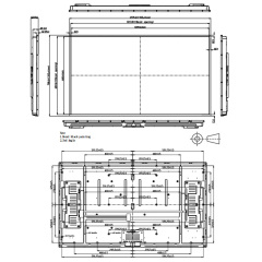 55 inch 3840x2160 4K Outdoor Commercial Digital LCD Display Kit Solution